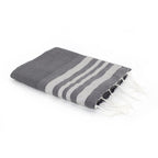 Hamptons - Fouta Nid D'Abeille - Gris Moyen/Argent