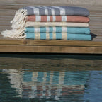 Hamptons - Fouta Nid D'Abeille - Gris Moyen/Argent