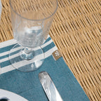 Mahdia - Set De Table (X4) - Bleu Pétrole