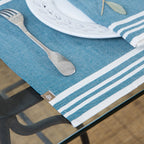 Mahdia - Set De Table (X4) - Bleu Pétrole