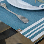Mahdia - Set De Table (X4) - Bleu Pétrole