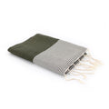 Ibiza - Fouta Nid D'Abeille - Vert Kaki