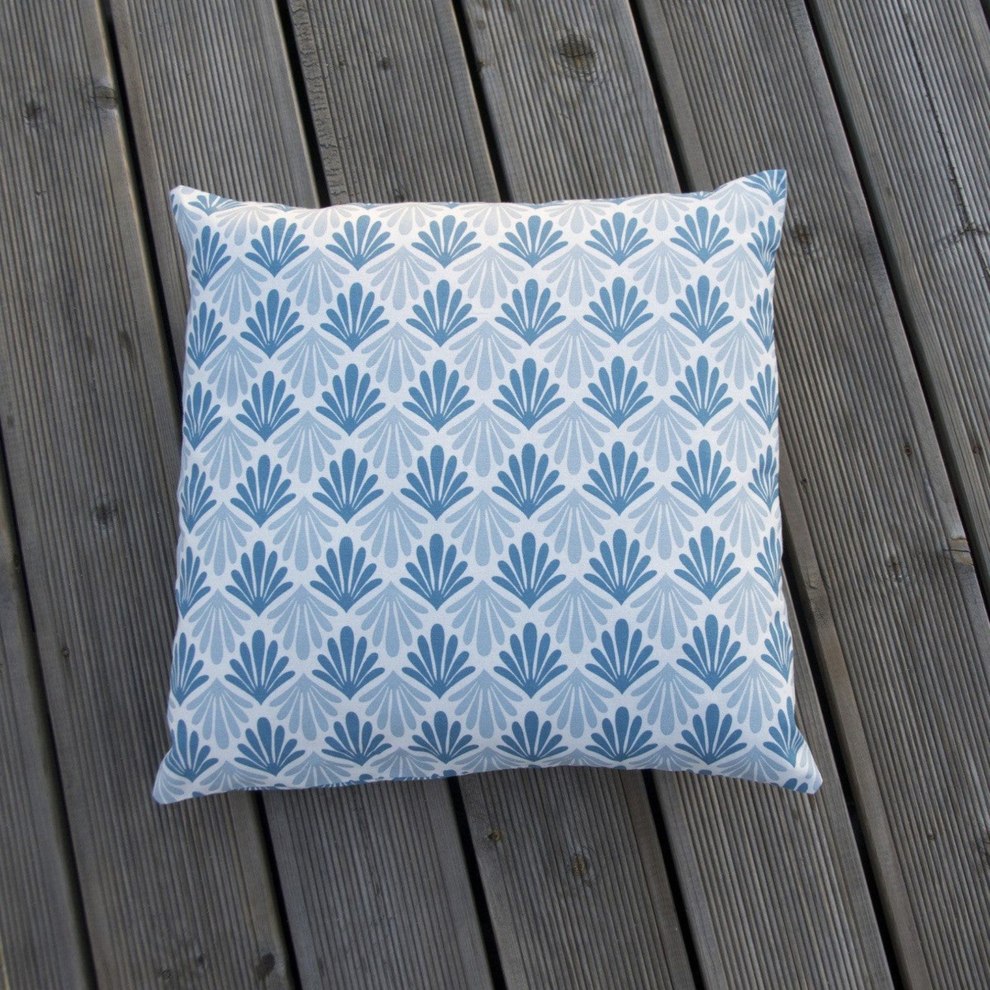 Peacock - Housse De Coussin D'Extérieur - Bleu