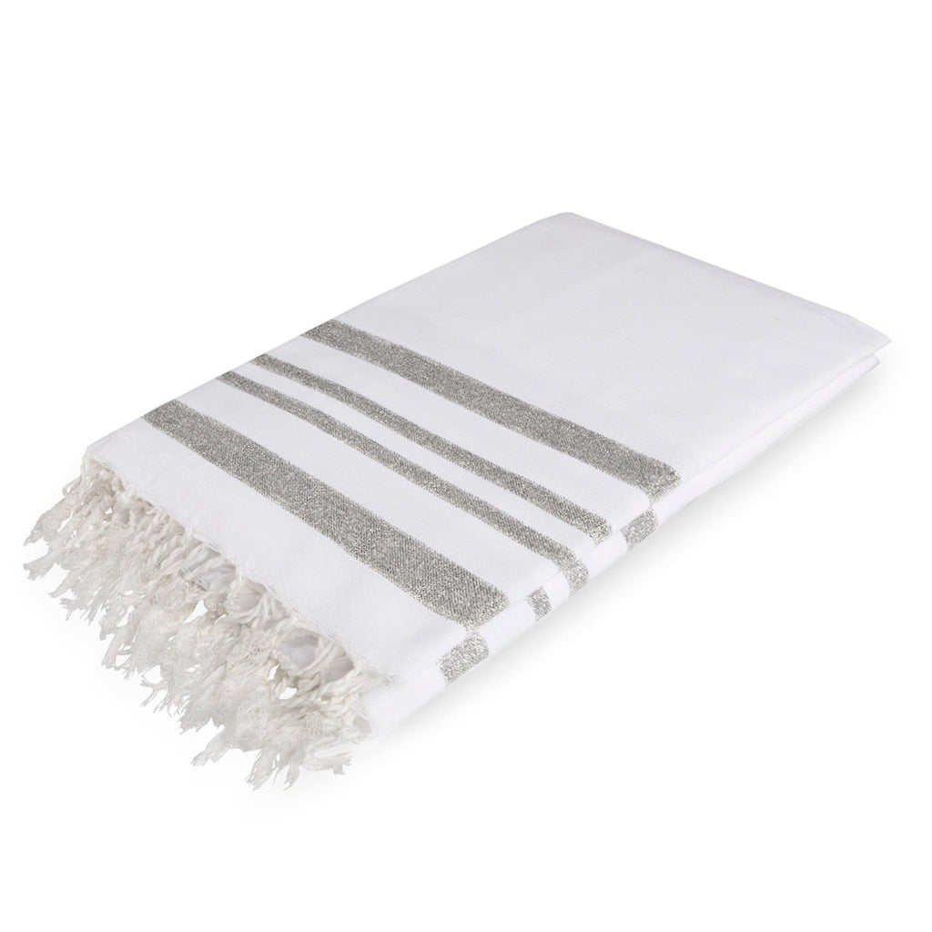 Hamptons - Nappe - Blanc/Argent