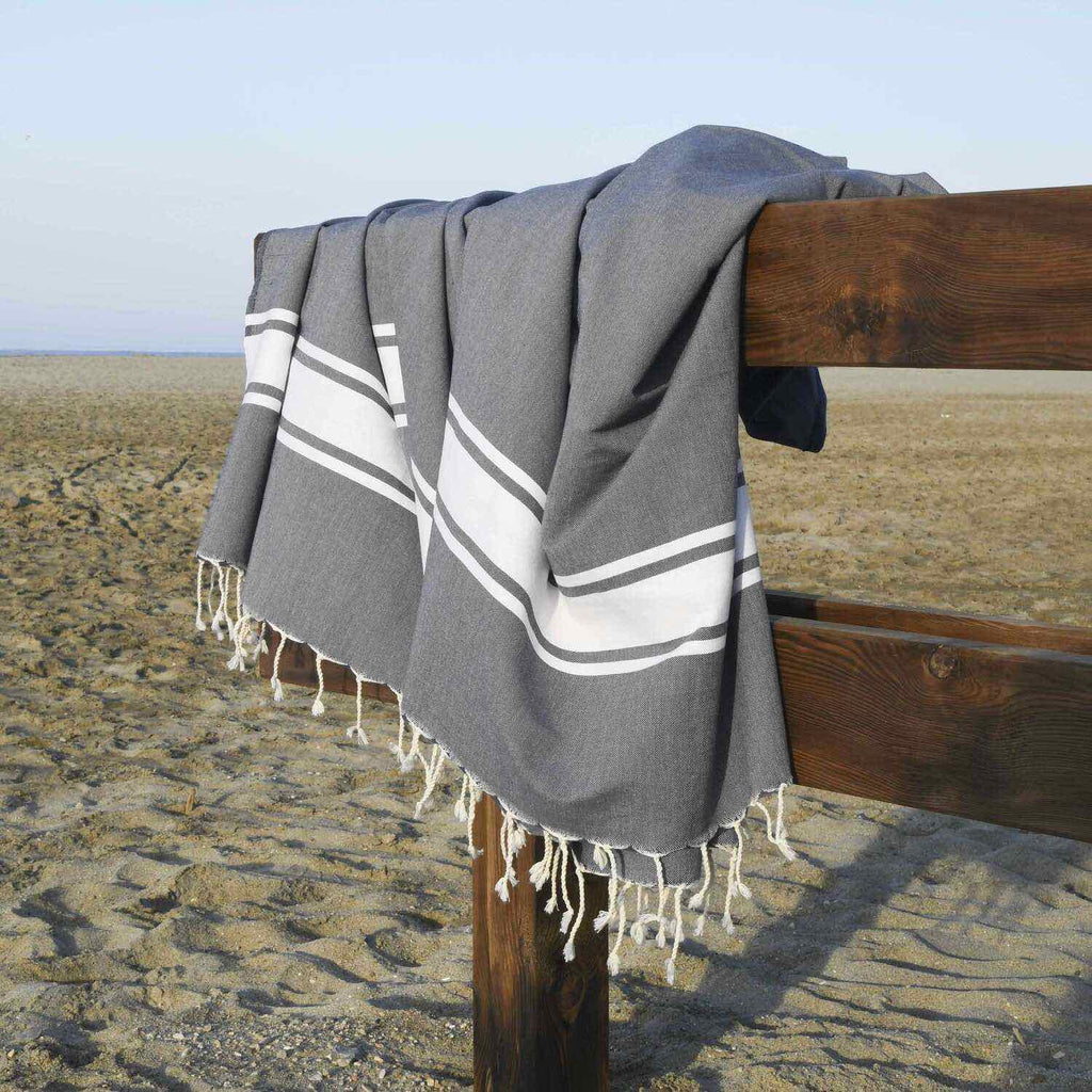 St Tropez - Fouta Xxl - Gris Moyen
