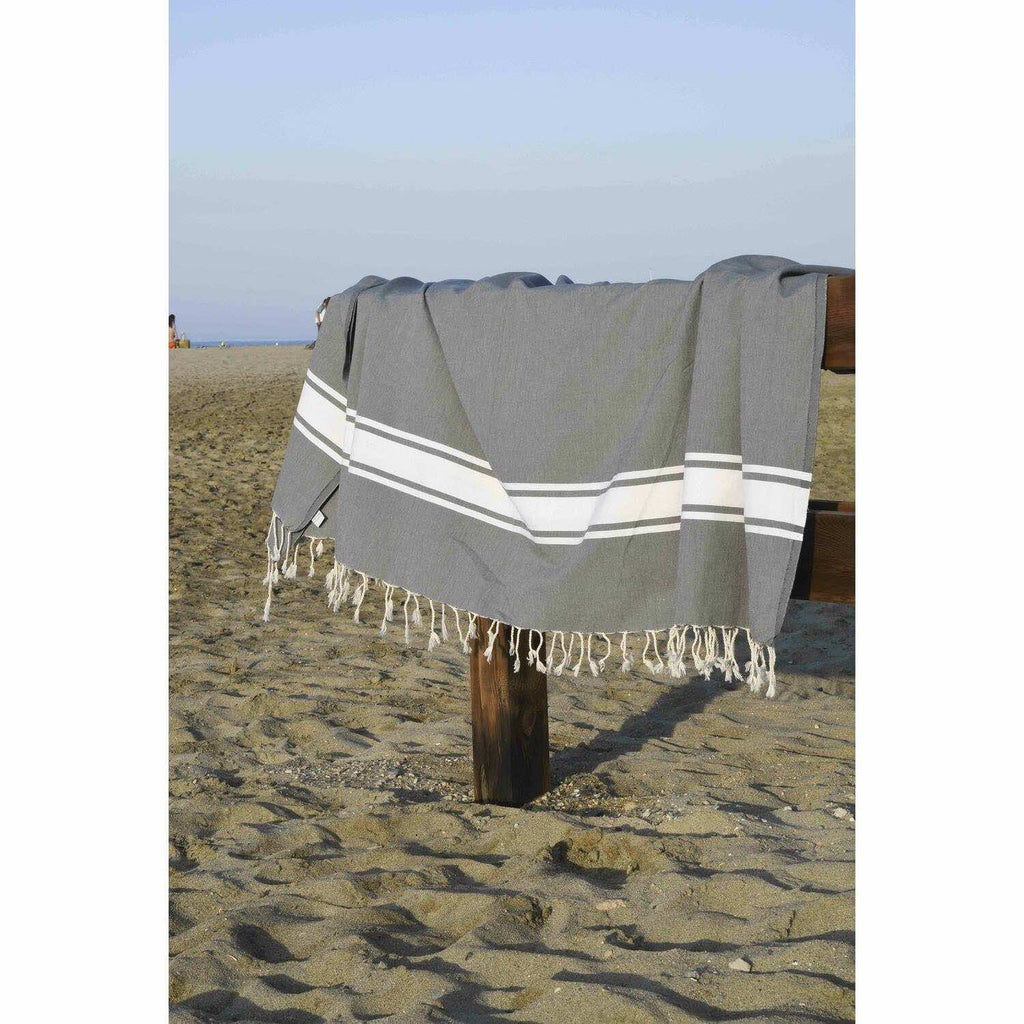 St Tropez - Fouta Xxl - Gris Moyen