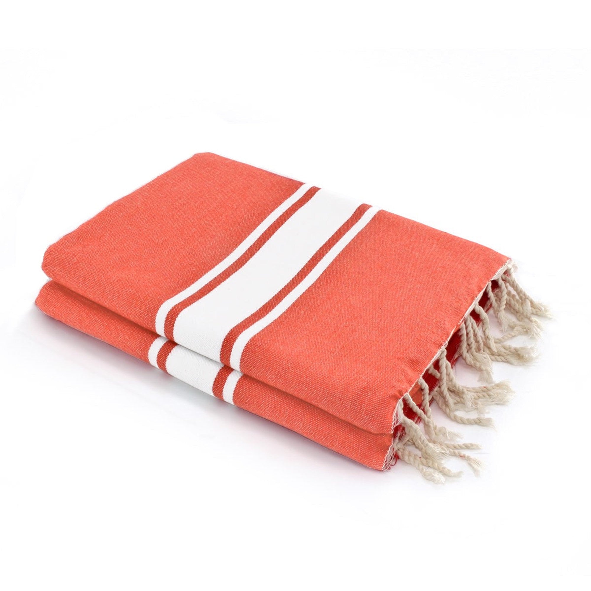 St Tropez - Fouta Xxl - Orange Corail