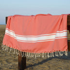 St Tropez - Fouta Xxl - Orange Corail