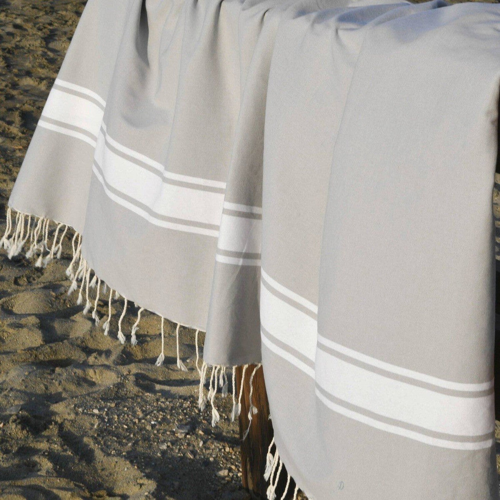 St Tropez - Fouta Xxl - Gris Perle