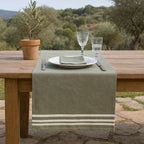 Mahdia - Chemin De Table - Vert Olive