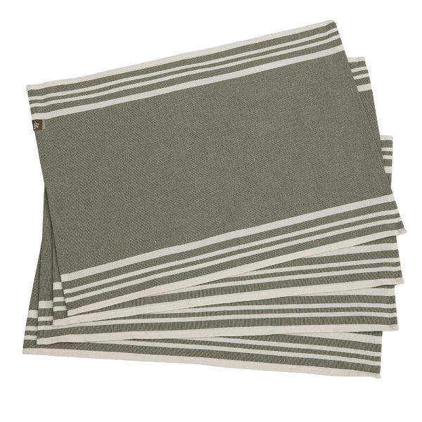 Mahdia - Set De Table (X4) - Vert Olive