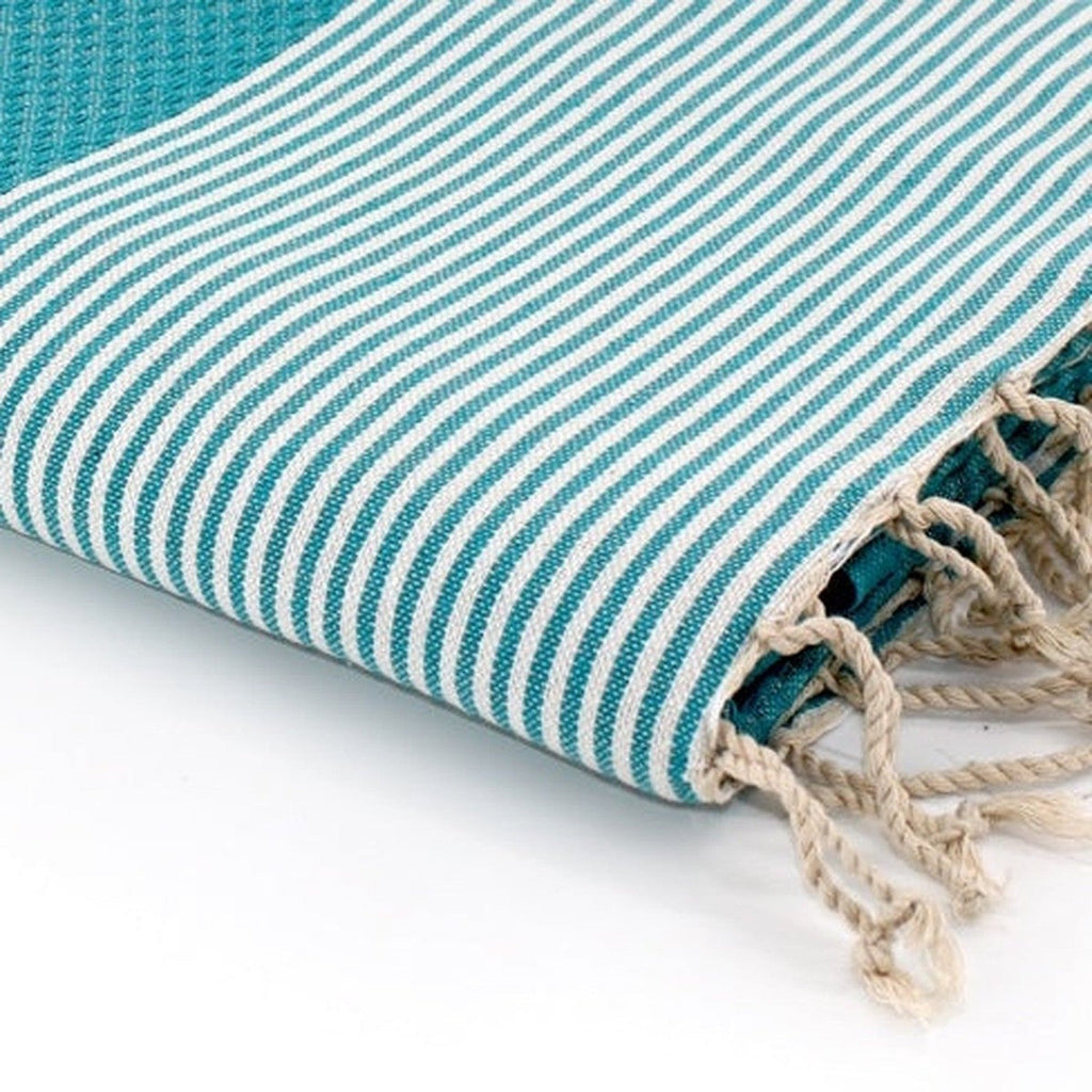 Ibiza - Fouta Nid D'Abeille - Vert Canard