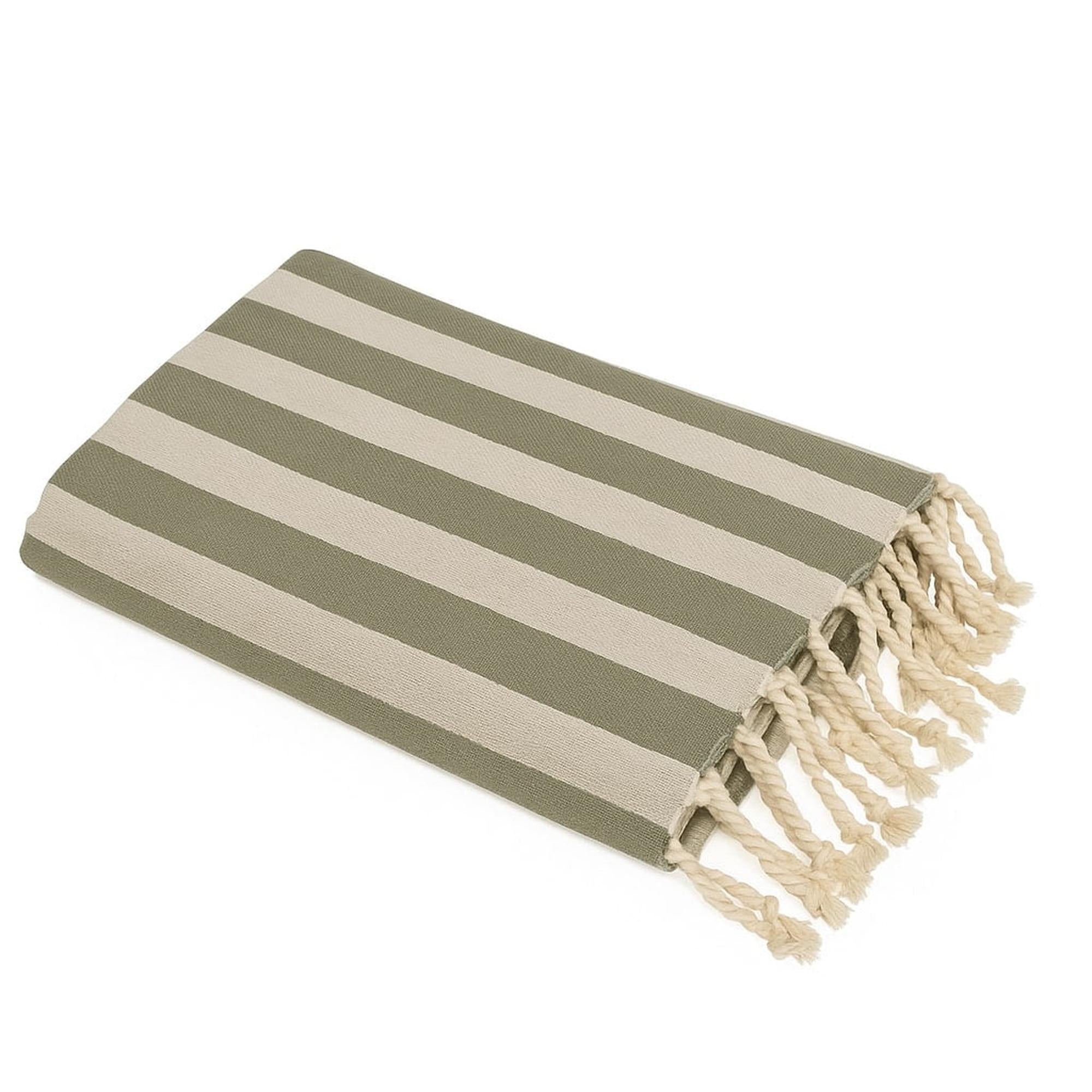 Capri - Fouta Jacquard - Vert Olive