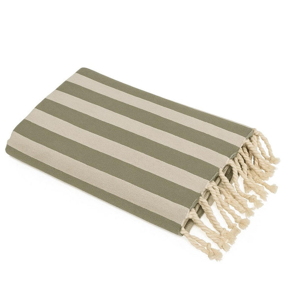 Capri - Fouta Jacquard - Vert Olive