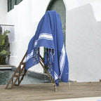 St Tropez - Fouta Xxl - Bleu Grec