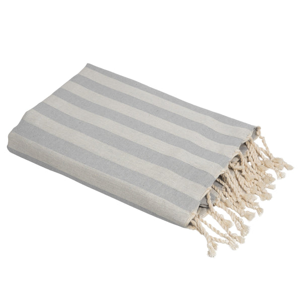 Capri - Fouta Jacquard - Gris Clair