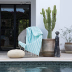 Capri - Fouta Jacquard - Vert D'Eau