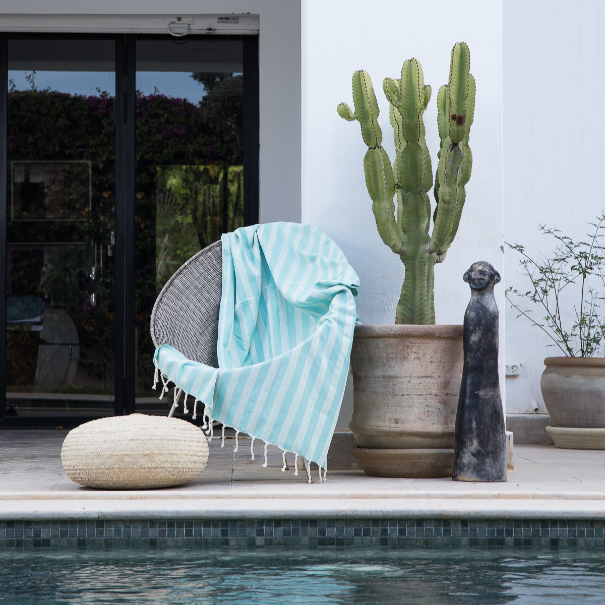 Capri - Fouta Jacquard - Vert D'Eau