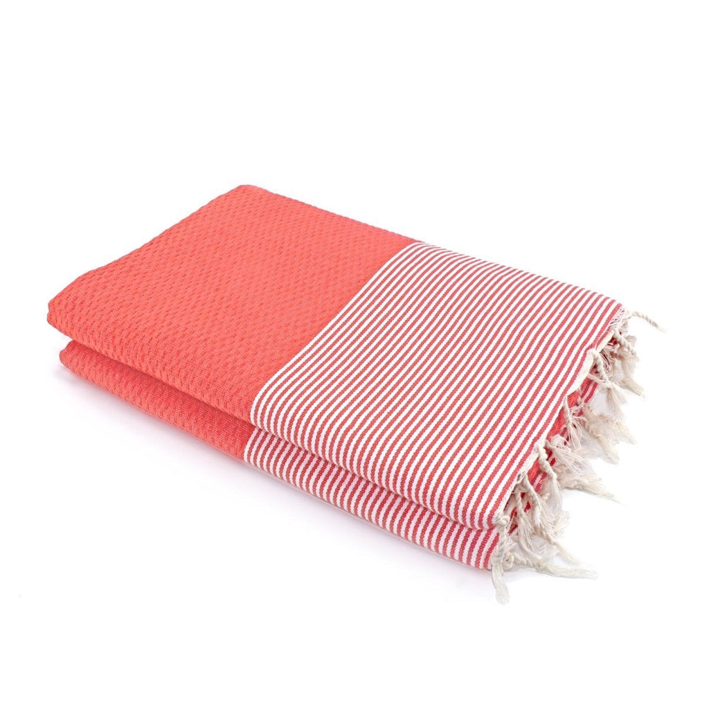 Ibiza - Fouta Xxl - Orange Corail