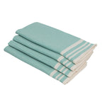 Mahdia - Lot De 4 Serviettes De Table - Vert D'Eau