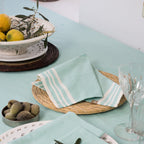 Mahdia - Lot De 4 Serviettes De Table - Vert D'Eau