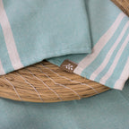 Mahdia - Lot De 4 Serviettes De Table - Vert D'Eau