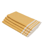 Mahdia - Lot De 4 Serviettes De Table - Jaune Moutarde