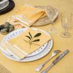 Mahdia - Lot De 4 Serviettes De Table - Jaune Moutarde