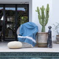 St Tropez - Fouta - Bleu Orage