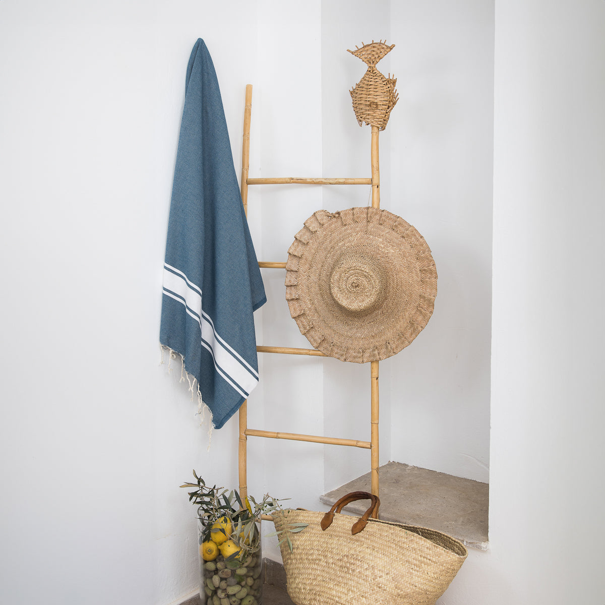 St Tropez - Fouta - Bleu Orage