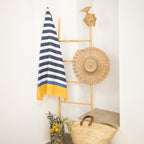 Arcachon - Fouta Tricolore - Bleu Jean/Jaune/Bleu