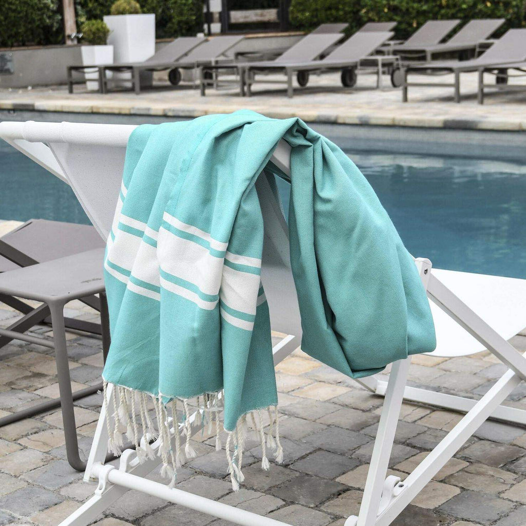 St Tropez - Fouta Xxl - Vert Turquoise