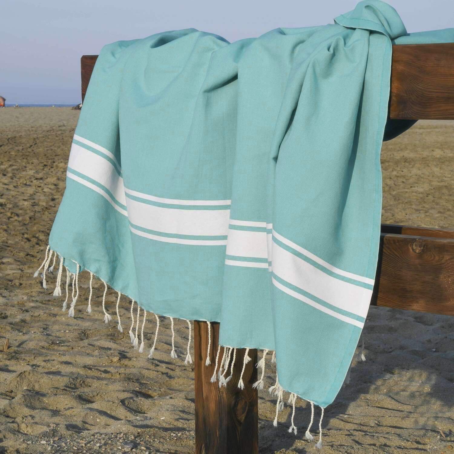 St Tropez - Fouta Xxl - Vert Turquoise