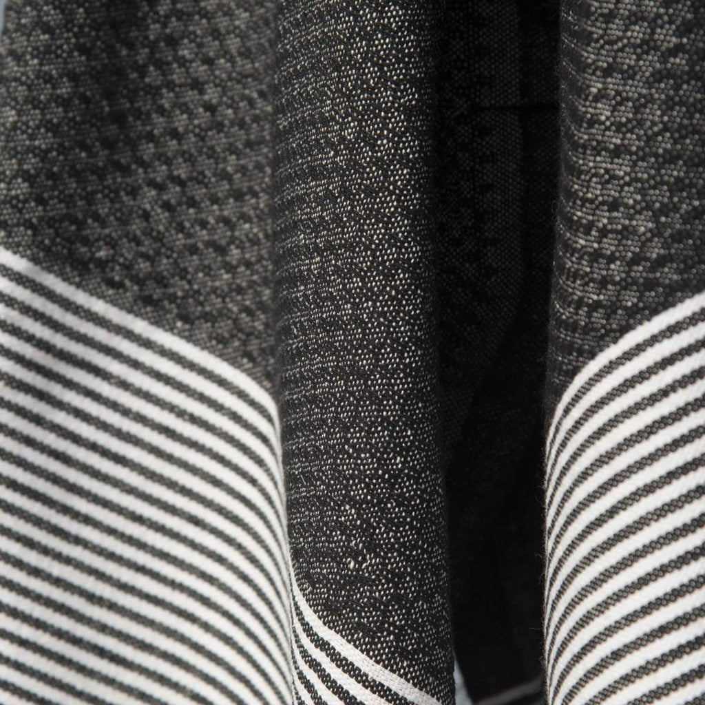 Ibiza - Fouta Nid D'Abeille - Noir