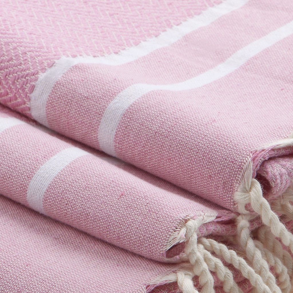Stockholm - Foutas De Bain (1 Grande et 2 Petites) - Rose Pâle