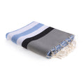 Arcachon - Fouta Tricolore - Bleu Ciel