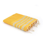 Hamptons - Fouta Nid D'Abeille - Jaune Safran/Or