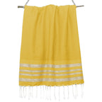Hamptons - Fouta Nid D'Abeille - Jaune Safran/Or