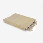 Hamptons - Fouta Nid D'Abeille - Beige/Or