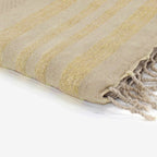Hamptons - Fouta Nid D'Abeille - Beige/Or