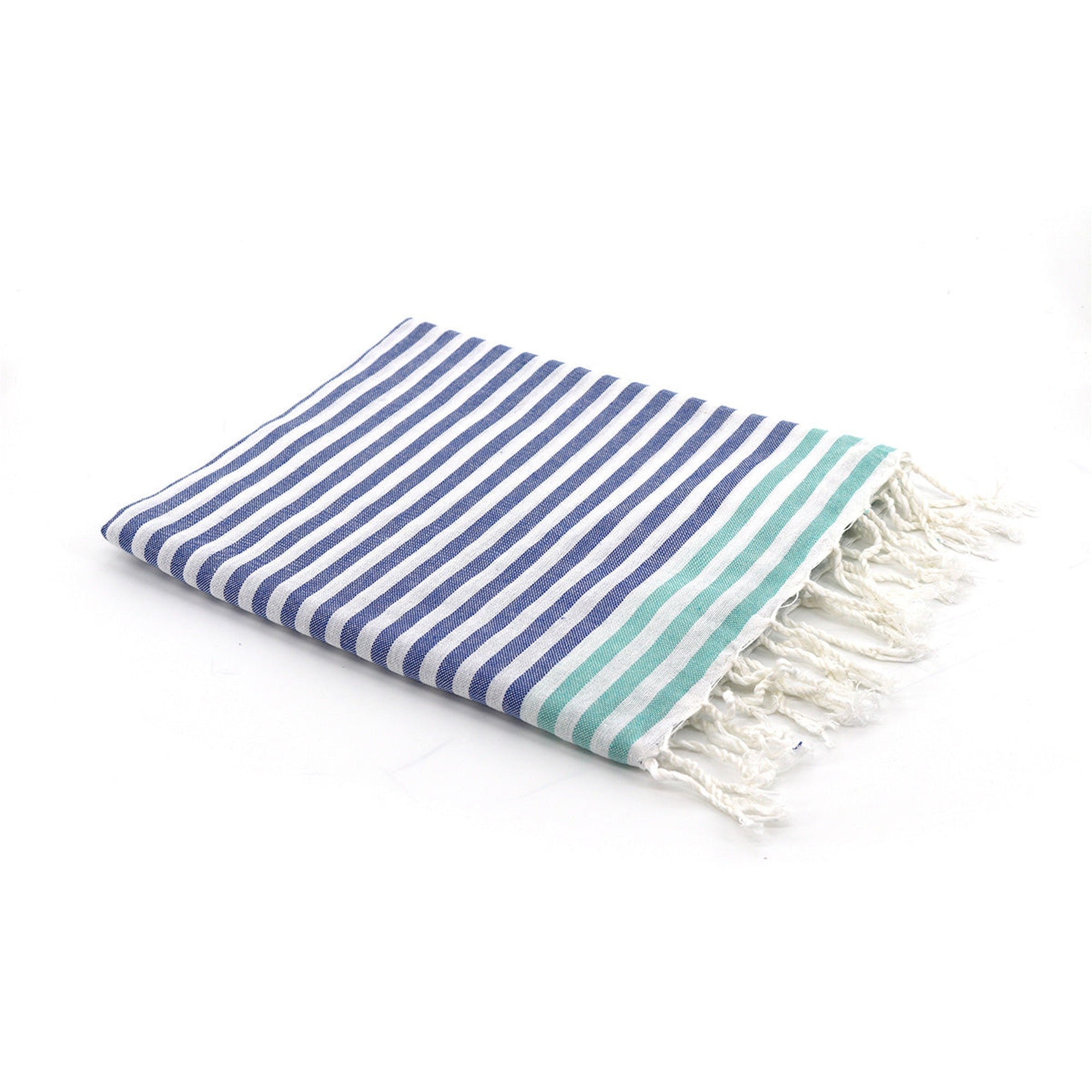 Bora Bora - Fouta Paréo - Bleu Grec/Vert Turquoise
