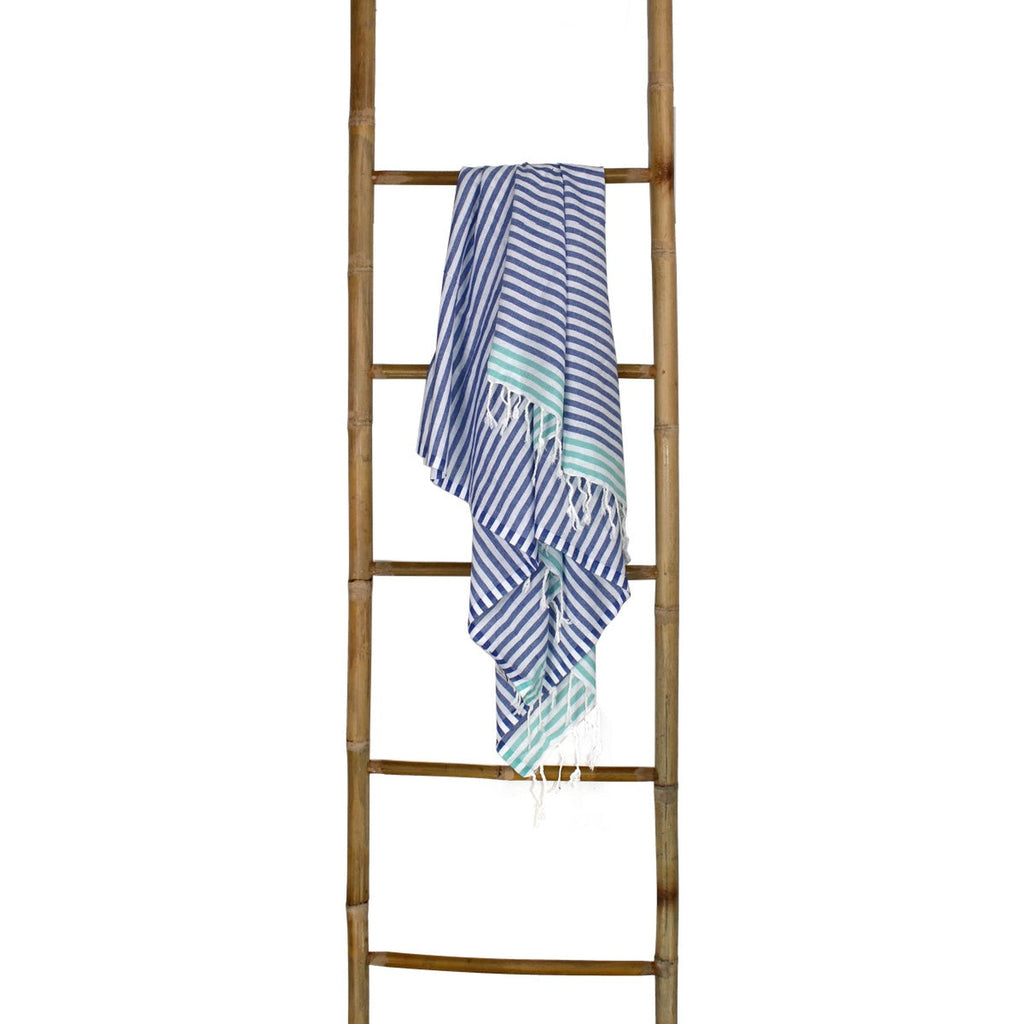 Bora Bora - Fouta Paréo - Bleu Grec/Vert Turquoise