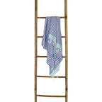 Bora Bora - Fouta Paréo - Bleu Grec/Vert Turquoise