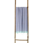 Bora Bora - Fouta Paréo - Bleu Grec/Vert Turquoise