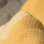 Ibiza - Fouta Nid D'Abeille - Jaune Safran