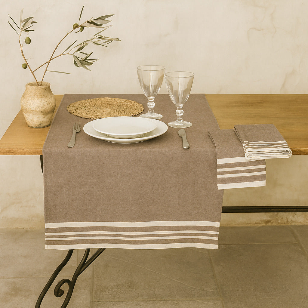 Mahdia - Chemin De Table - Taupe