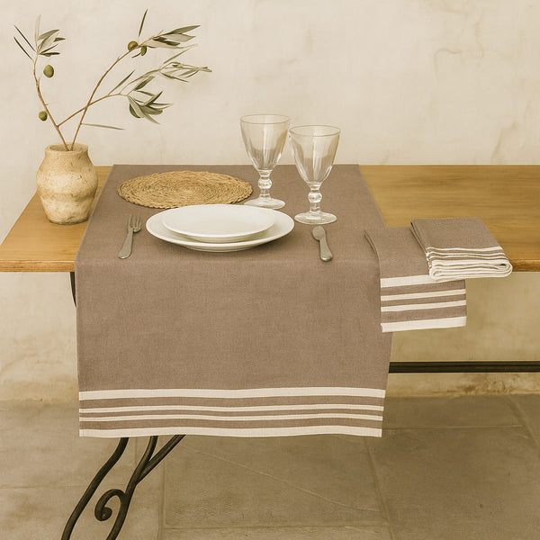Mahdia - Chemin De Table - Taupe