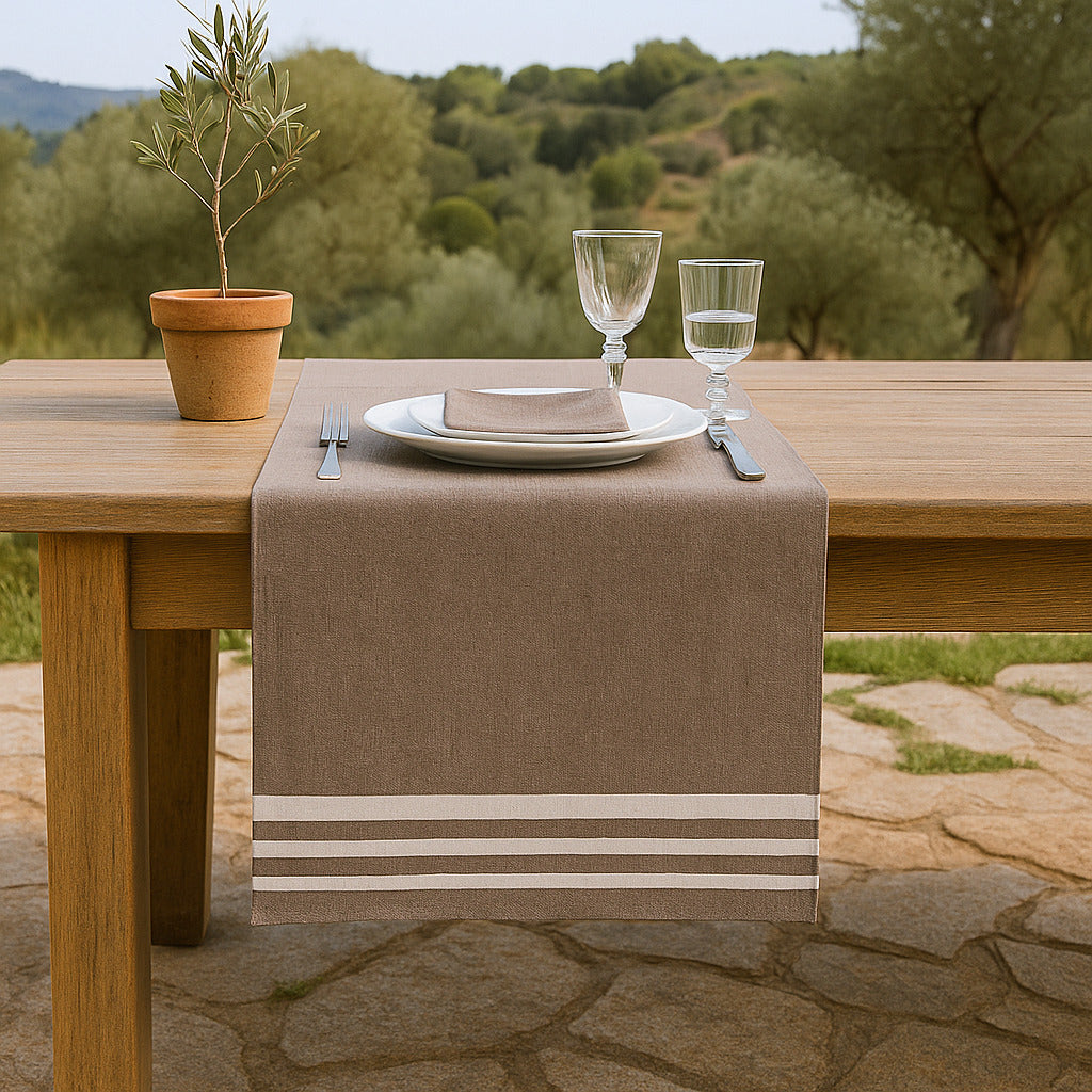 Mahdia - Chemin De Table - Taupe