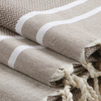 Stockholm - Foutas De Bain (1 Grande et 2 Petites) - Taupe