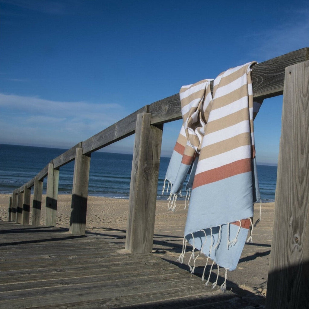 Arcachon - Fouta Tricolore - Beige